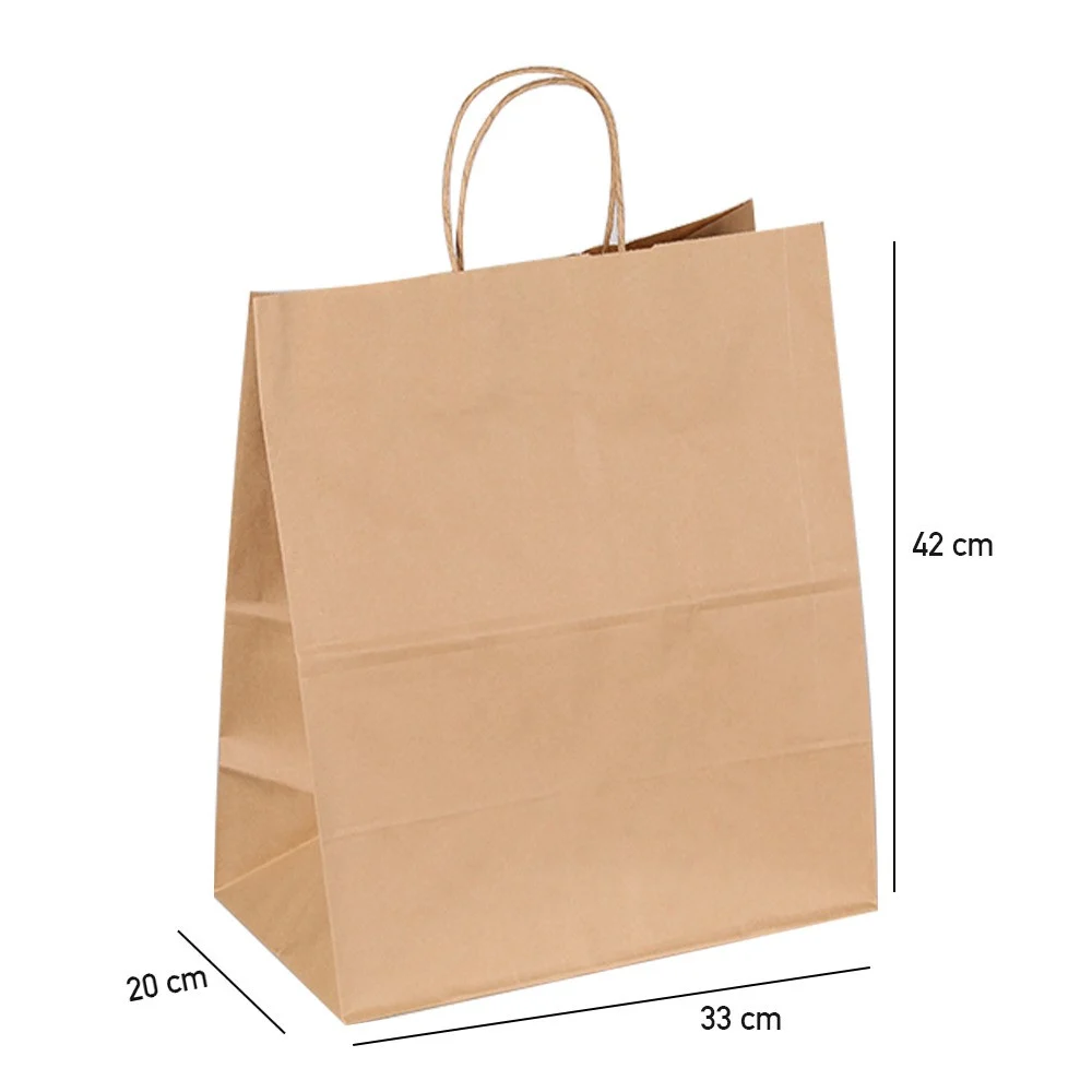 Brown paper bags- XL - (250 bags)