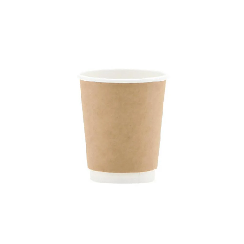 brown Double-layered paper cups - 12 oz - (250 cups)