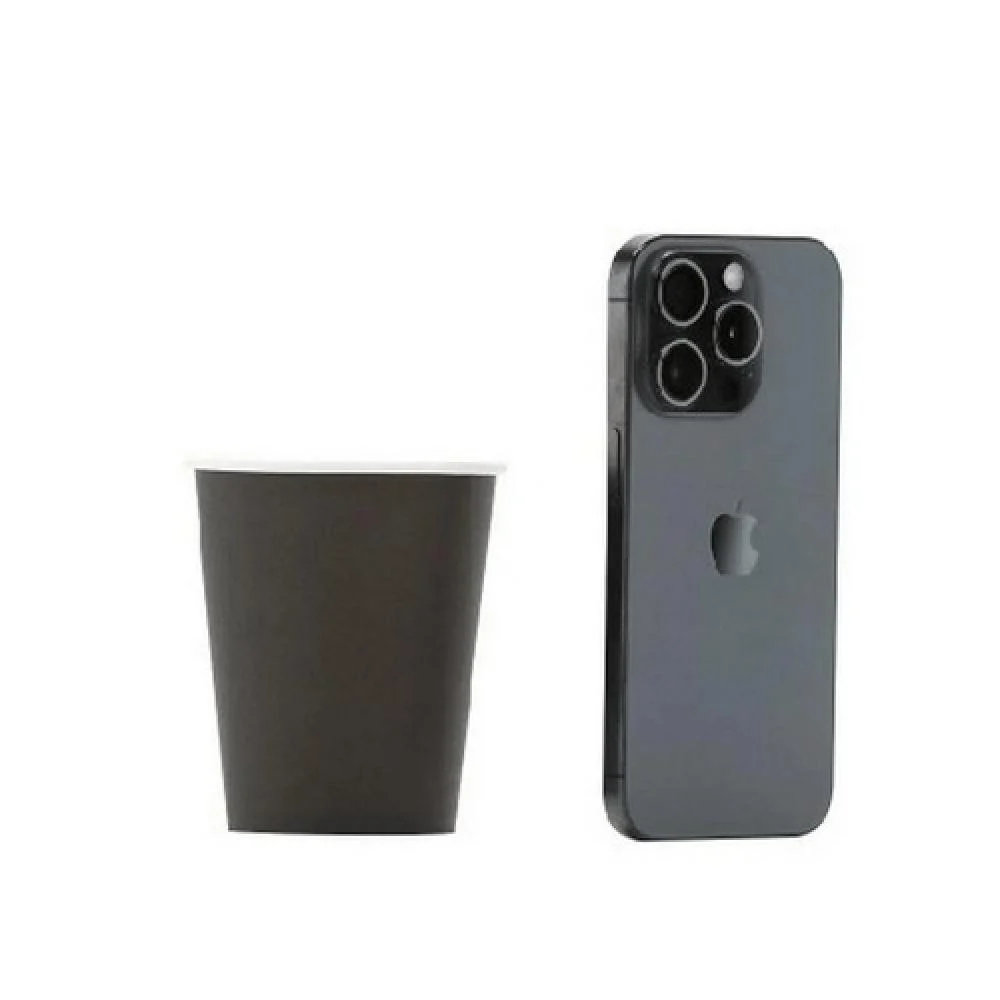 black paper cups   - 8 oz - (500 cups)